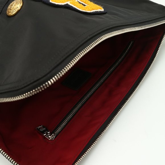 DOLCE & GABBANA Nylon clutch with patches and studs - Picture 6 of 7